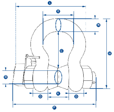 Straightpoint Wireless Loadshackle (Crosby Straightpoint)